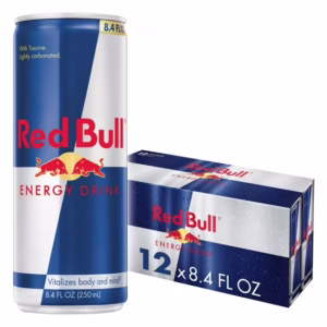 Red Bull Energy Drink, 80mg Caffeine, 8.4 fl oz, Pack of 12 Cans
